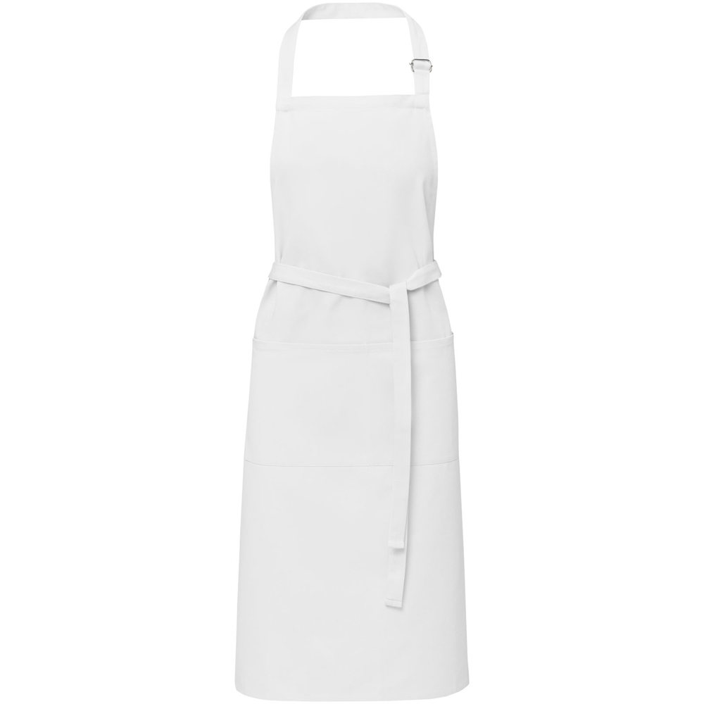 Andrea 240 g/m² apron with adjustable neck strap - White