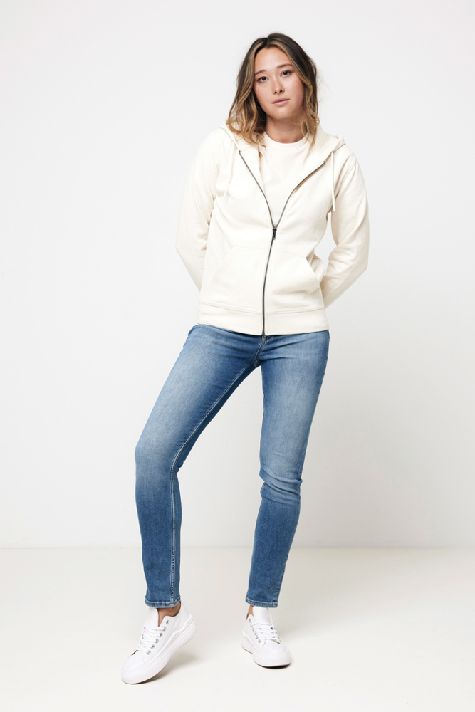 IQONIQ Abisko recycled cotton zip through hoodie