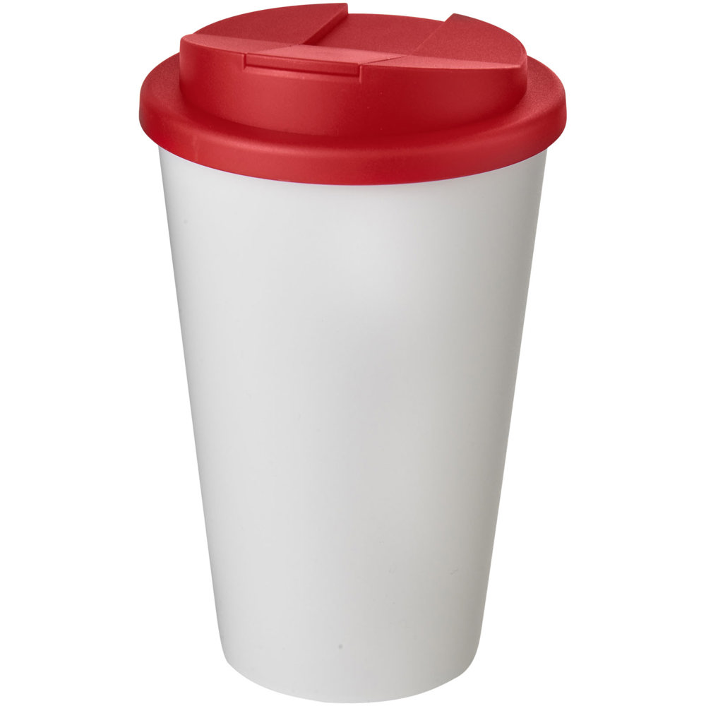 Americano® 350 ml tumbler with spill-proof lid - White, Red