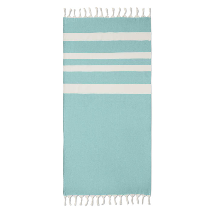 AGOURA - Hamman towel blanket 140 gr/m² - Turquoise