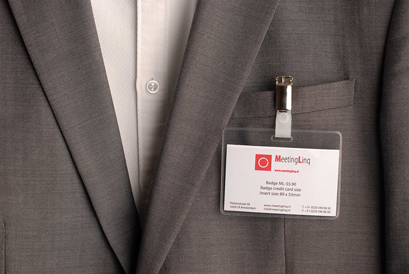 Badgehouder, creditcard formaat.