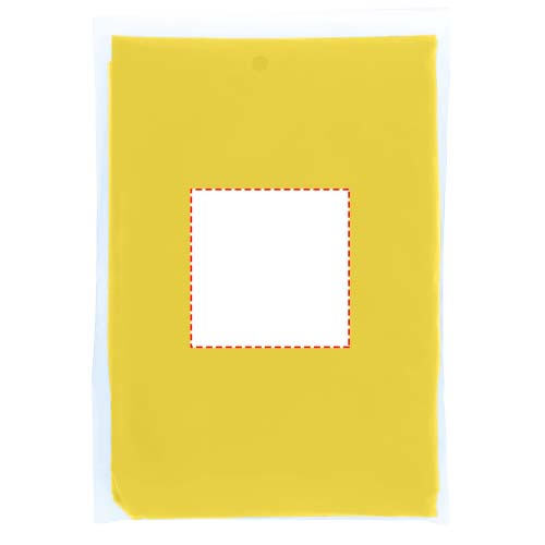 Ziva disposable rain poncho with storage pouch