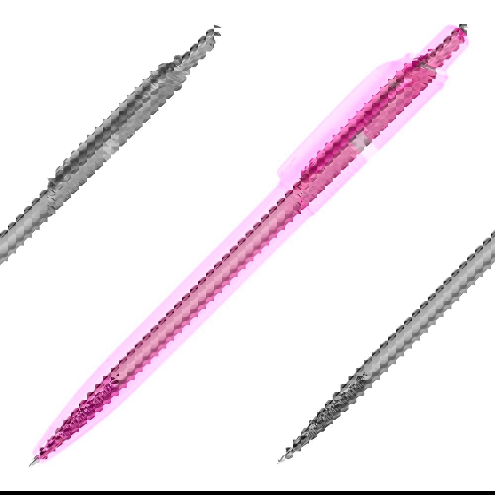 Ball pen Ducal Clear transparent (RX210 refill) - Transparent / Pink