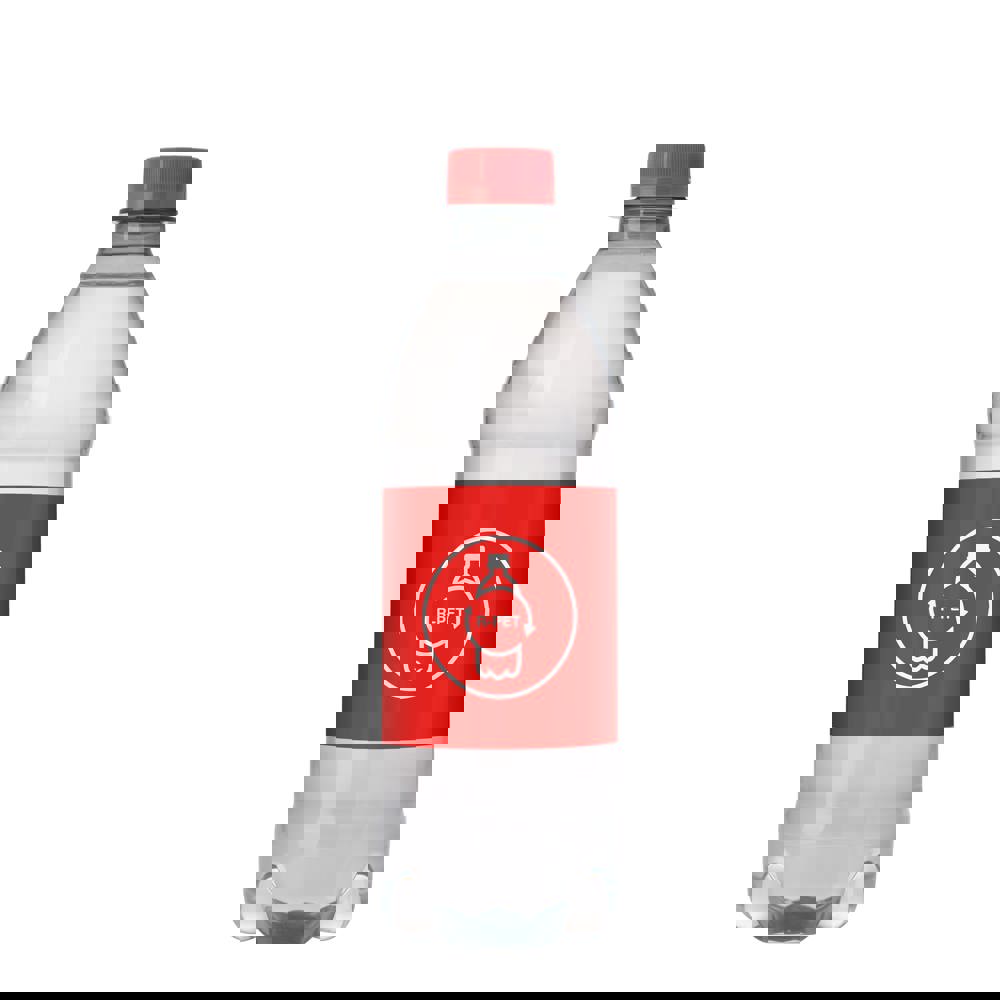 Spring water 500 ml with screw cap - Transparent/Red