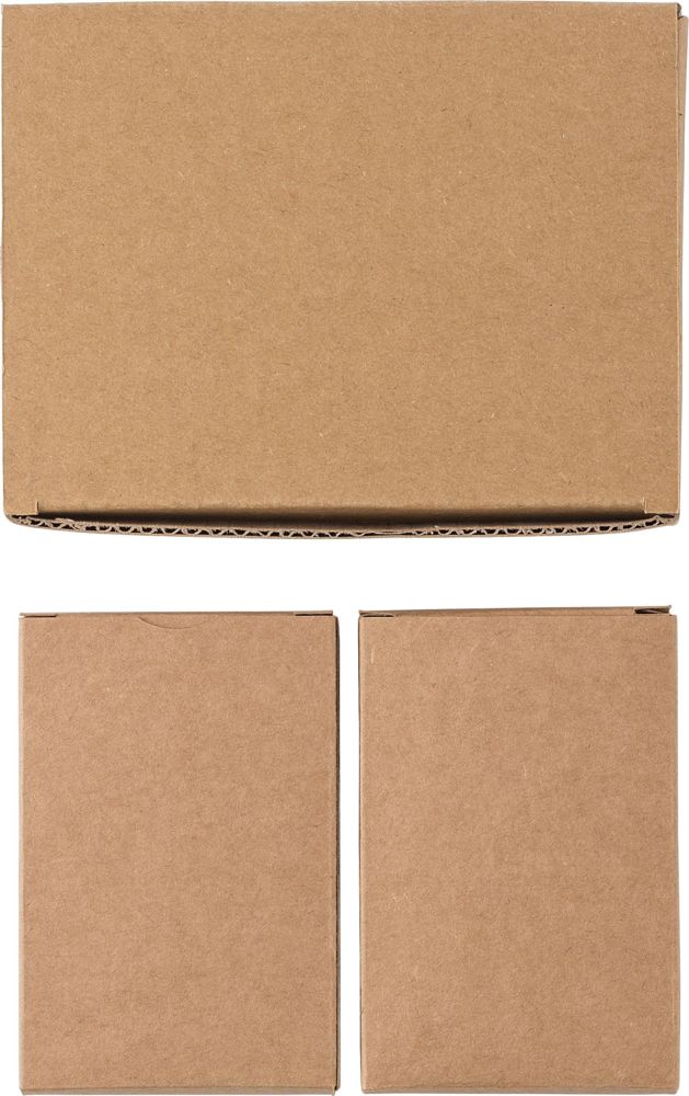 Gerecyclede kartonnen kaartspellen Arwen - bruin