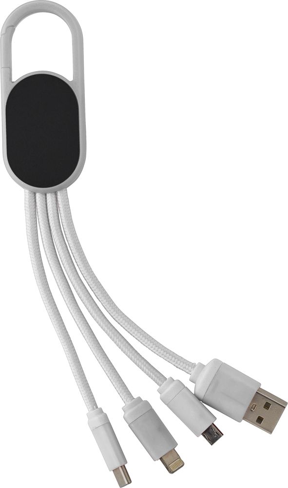 4-in-1 Charging cable set Idris - White