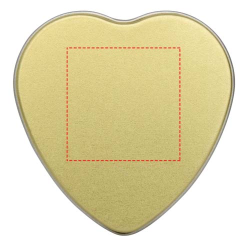 Blissful Herzförmige Zinnkerze mit Vanille Duft