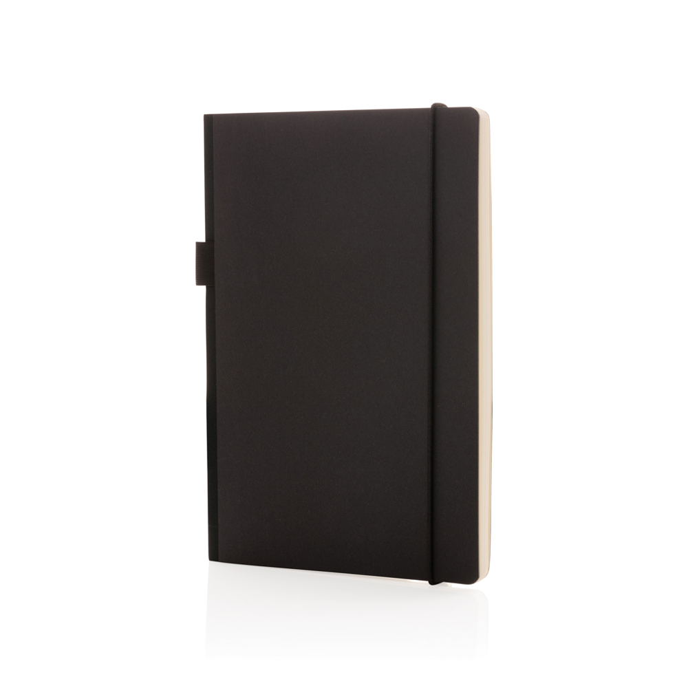A5 deluxe kraft hardcover notebook - black (± PMS Black)