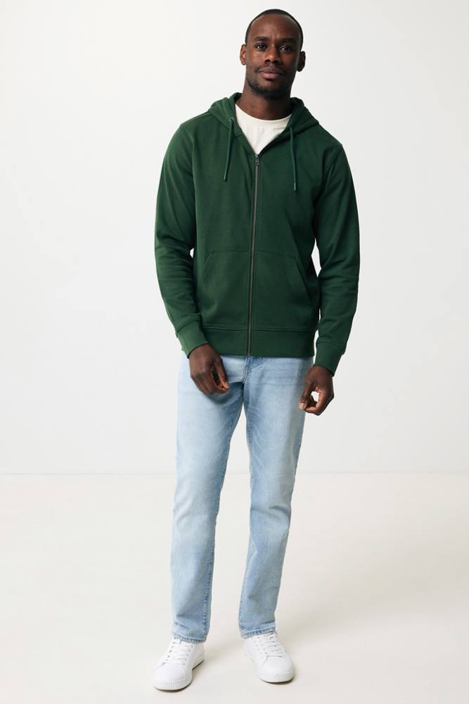 IQONIQ Abisko recycled cotton zip through hoodie