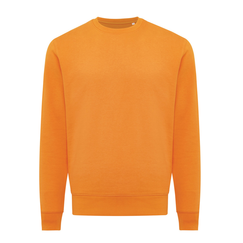 IQONIQ Etosha lightweight recycled cotton crew neck - orange (± PMS 16-1255 TCX)