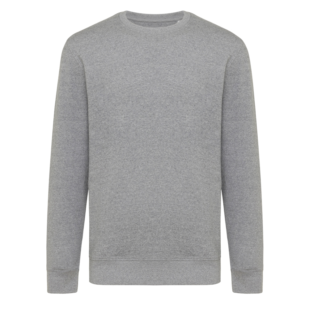 IQONIQ Etosha lightweight recycled cotton crew neck - light heather anthracite (± PMS light heather anthra)