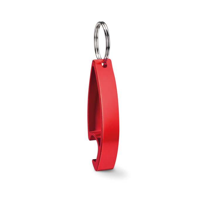 COLOUR TWICES - Aluminium sleutelhanger - rood