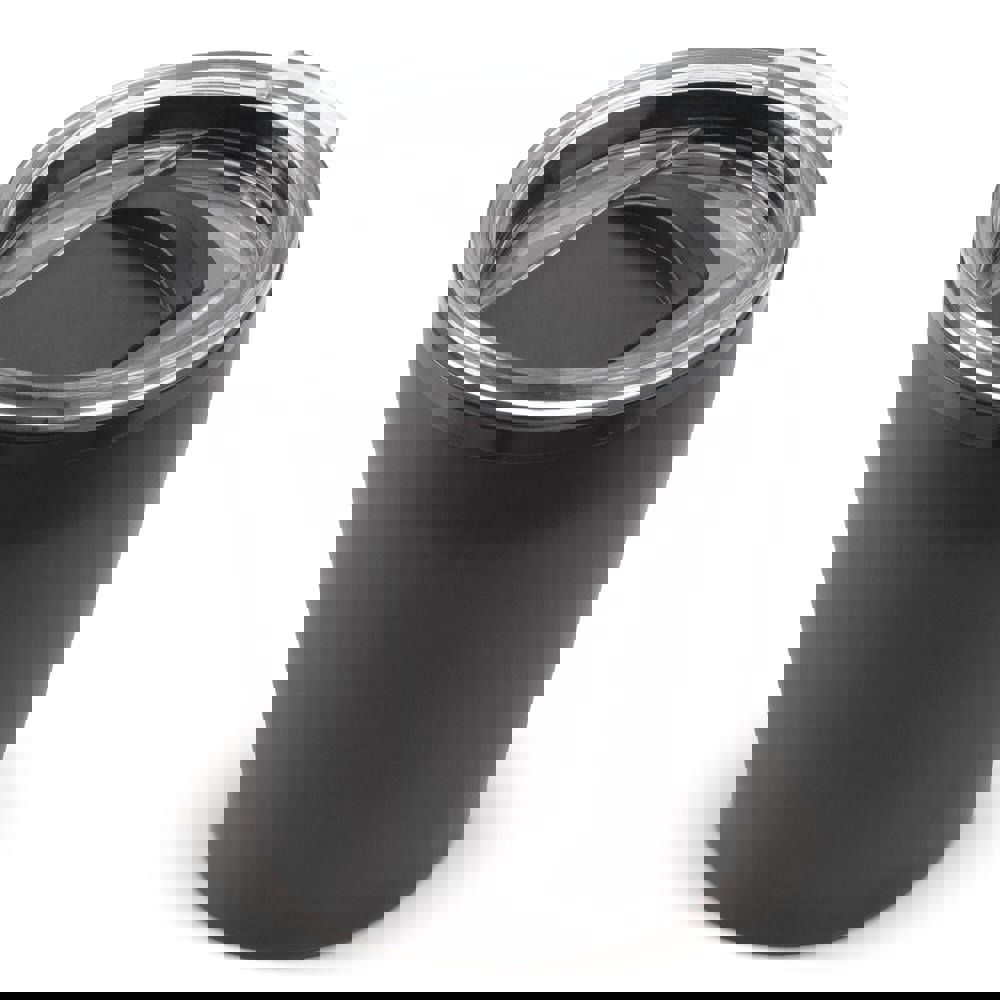 Koffiebeker metallic 180ml - zwart