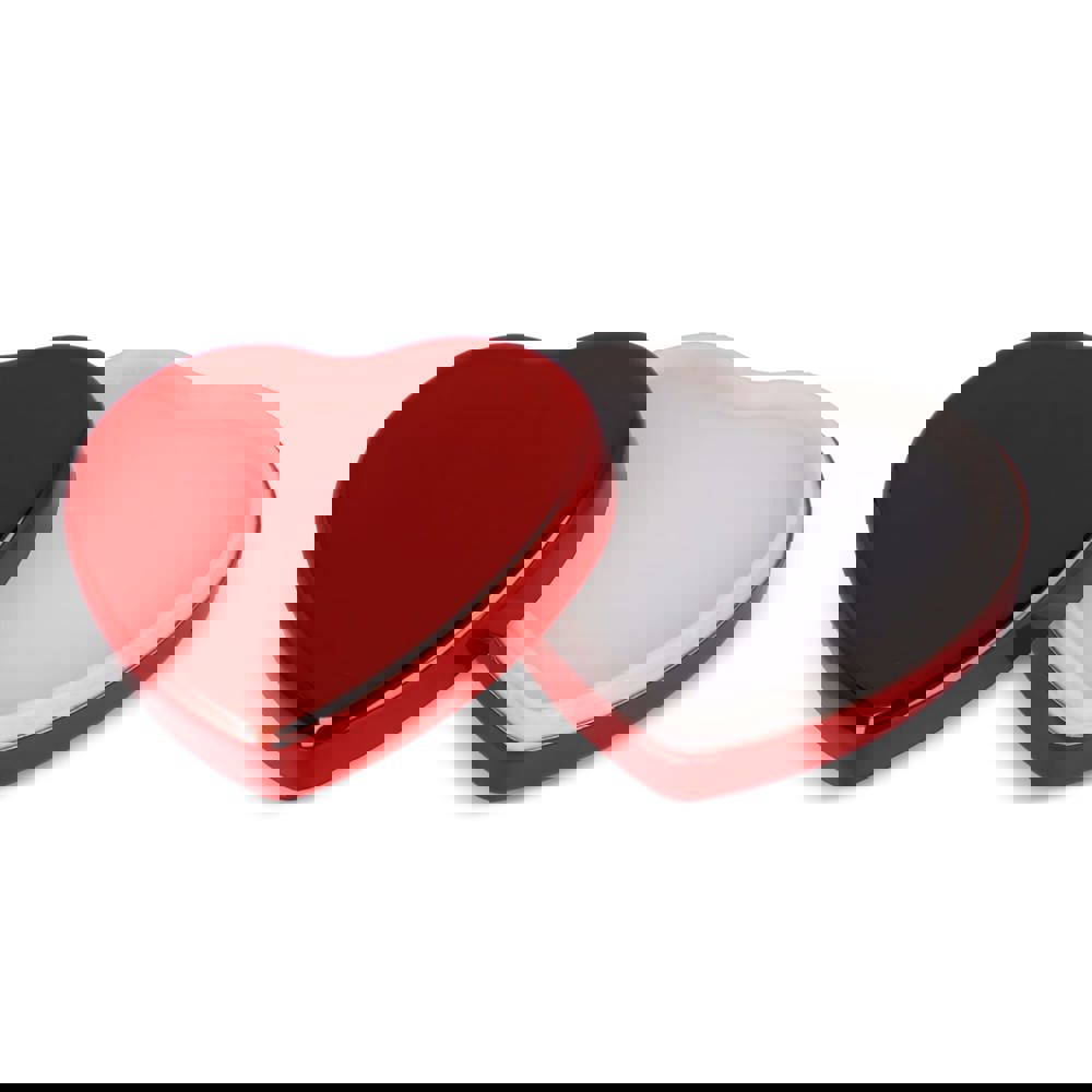 Flat metallic Heart shape lipbalm - Red