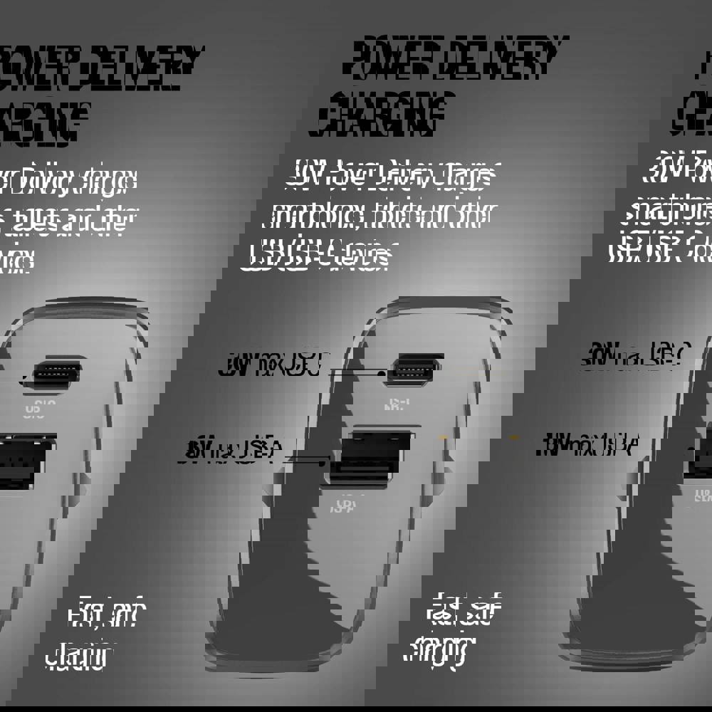 Fresh 'n Rebel 30W Snellader GaN USB-C &amp; USB-A