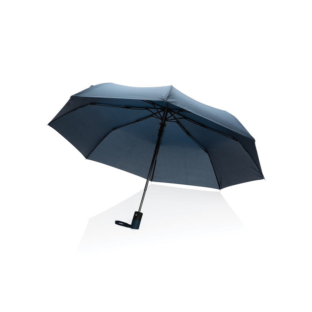21" Impact AWARE™ RPET 190T mini auto open umbrella - navy (± PMS 539)