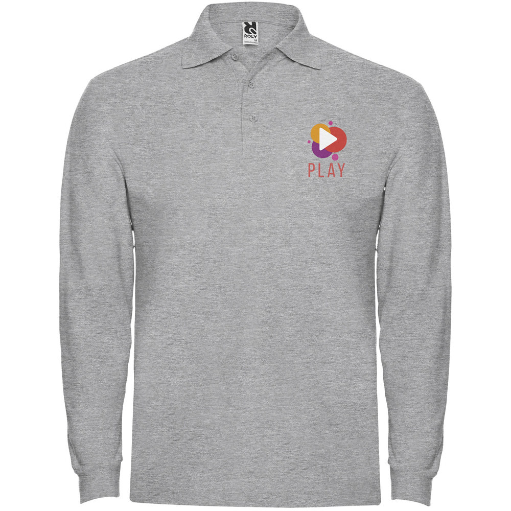 Estrella long sleeve men's polo