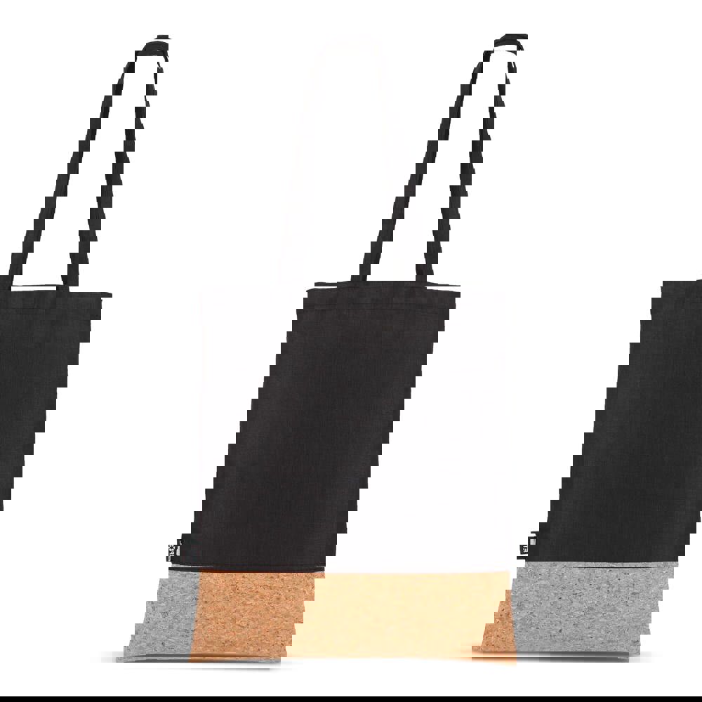 Draagtas R-PET &amp; kurk 35 x 40cm