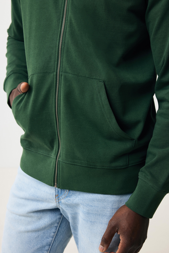 IQONIQ Abisko recycled cotton zip through hoodie