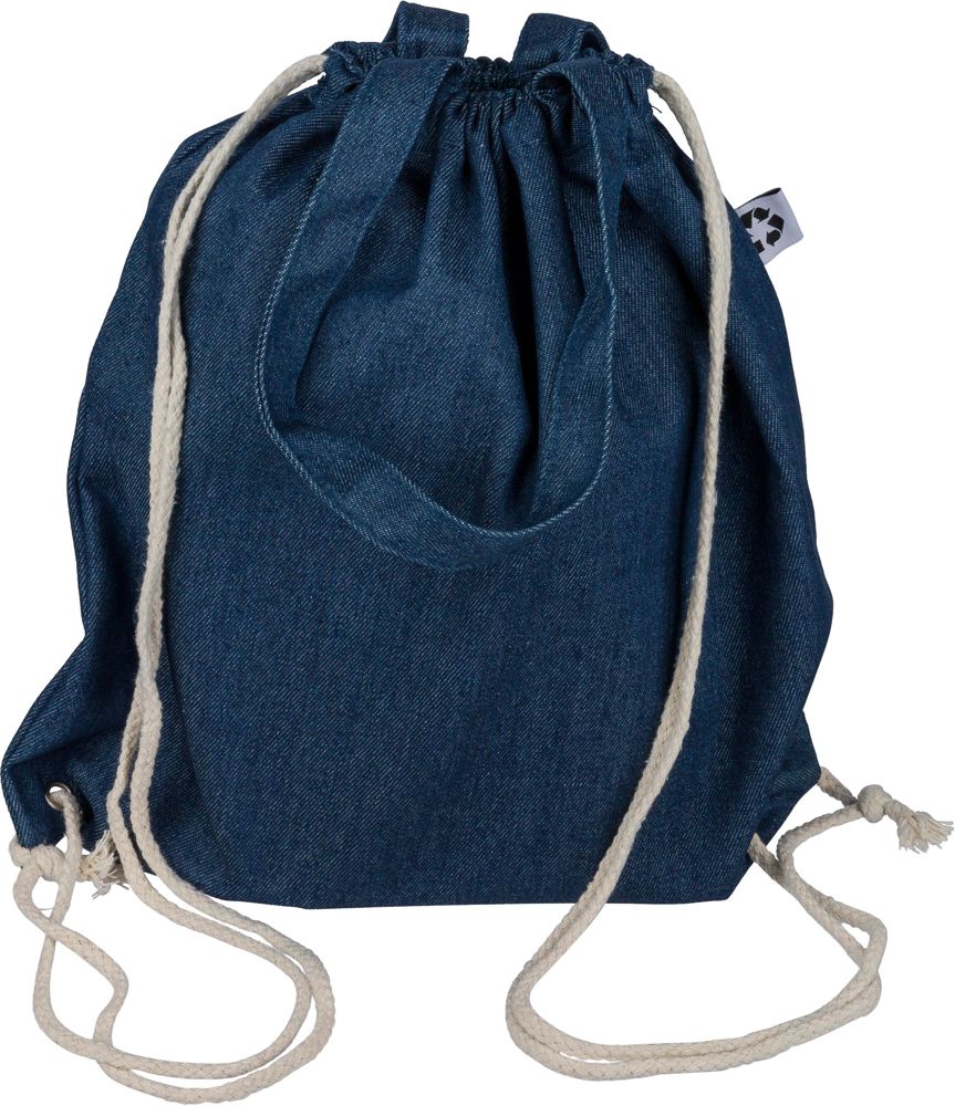 Recycled denim drawstring bag Dex