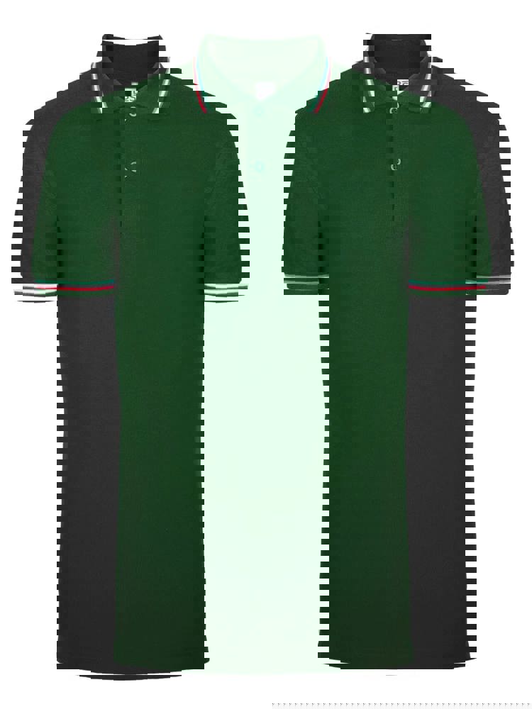 BS Italy polo, 200 gr/m² - Bottle green (PMS 2411C)