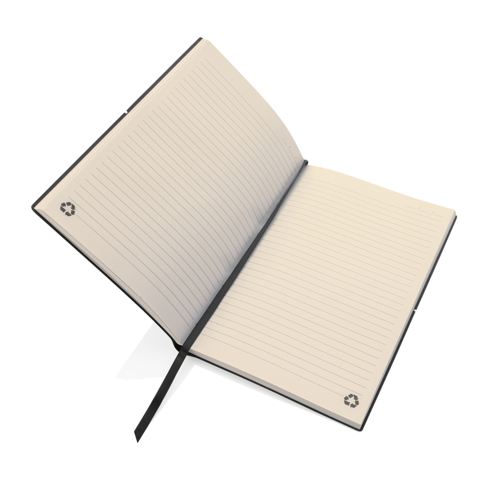 A5 GRS recycled leather notebook