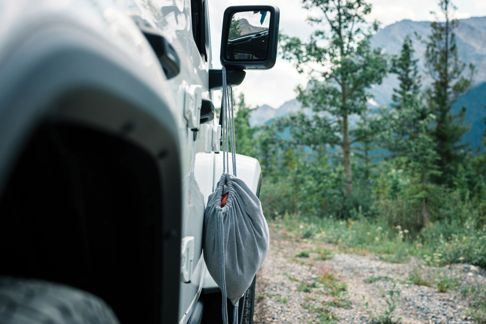 Impact AWARE™ recycled cotton drawstring backpack 145g