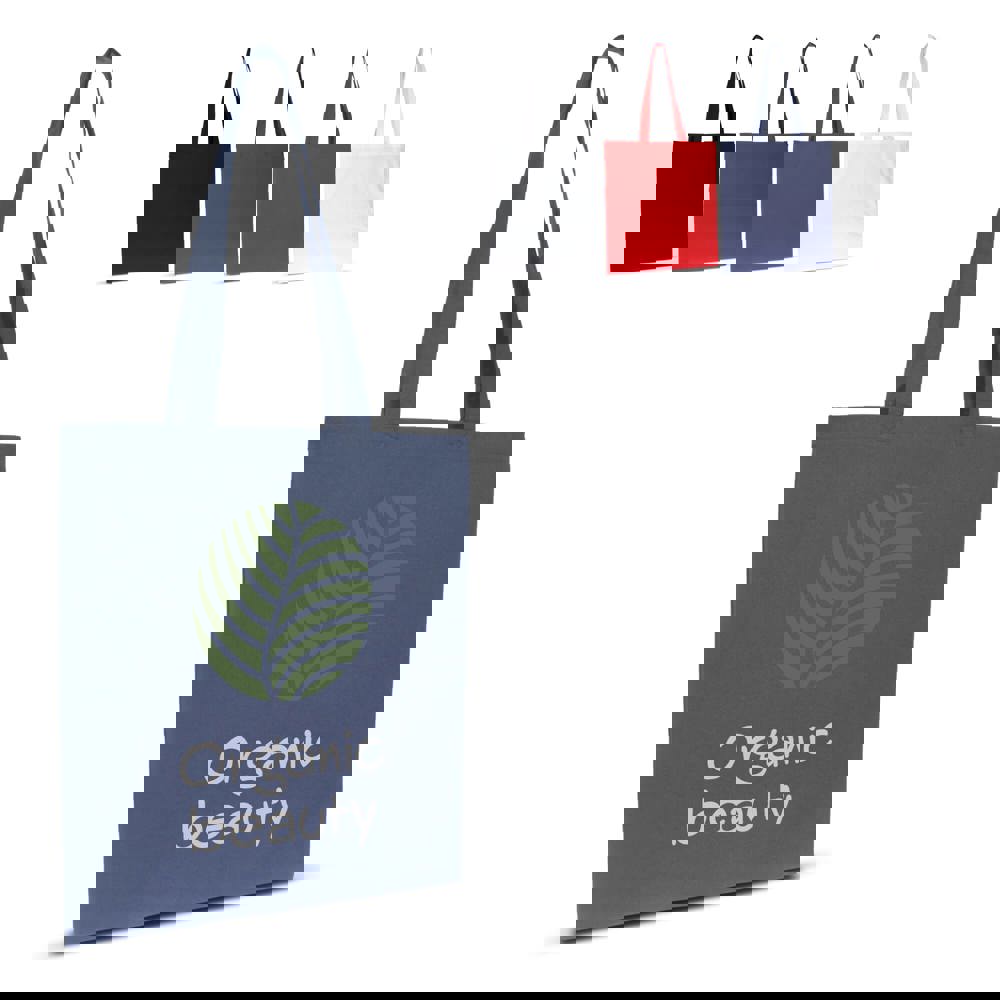 Bag organic cotton colour long 140g/m² 38x42 cm