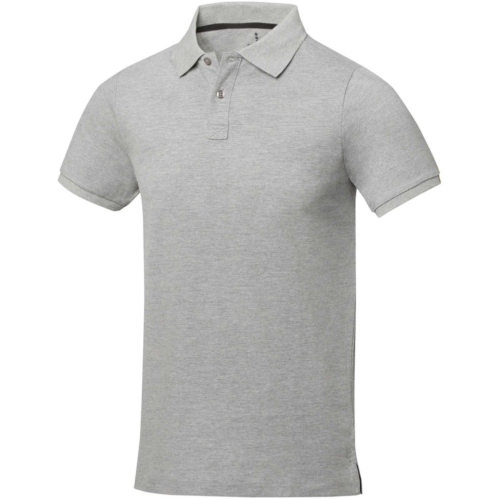 Calgary short sleeve men's polo - Grey melange