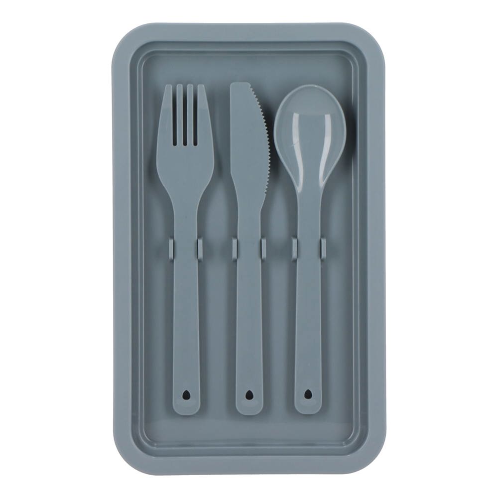 Double layer Lunch Box with Cutlery