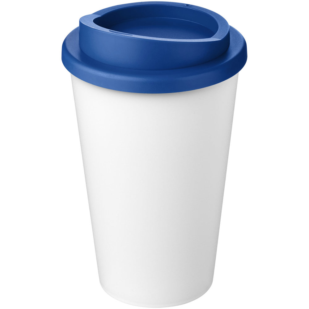Americano® Eco 350 ml recycled tumbler - White, Mid Blue