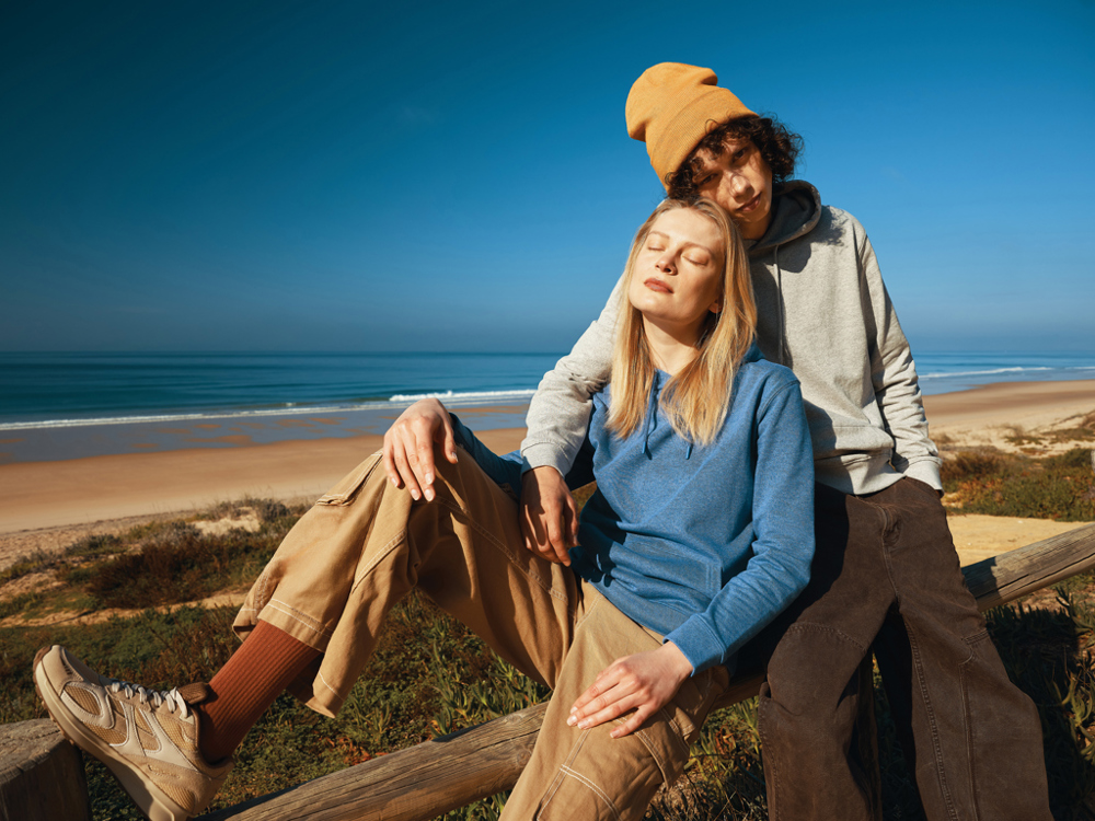 IQONIQ Torres recycled cotton hoodie undyed