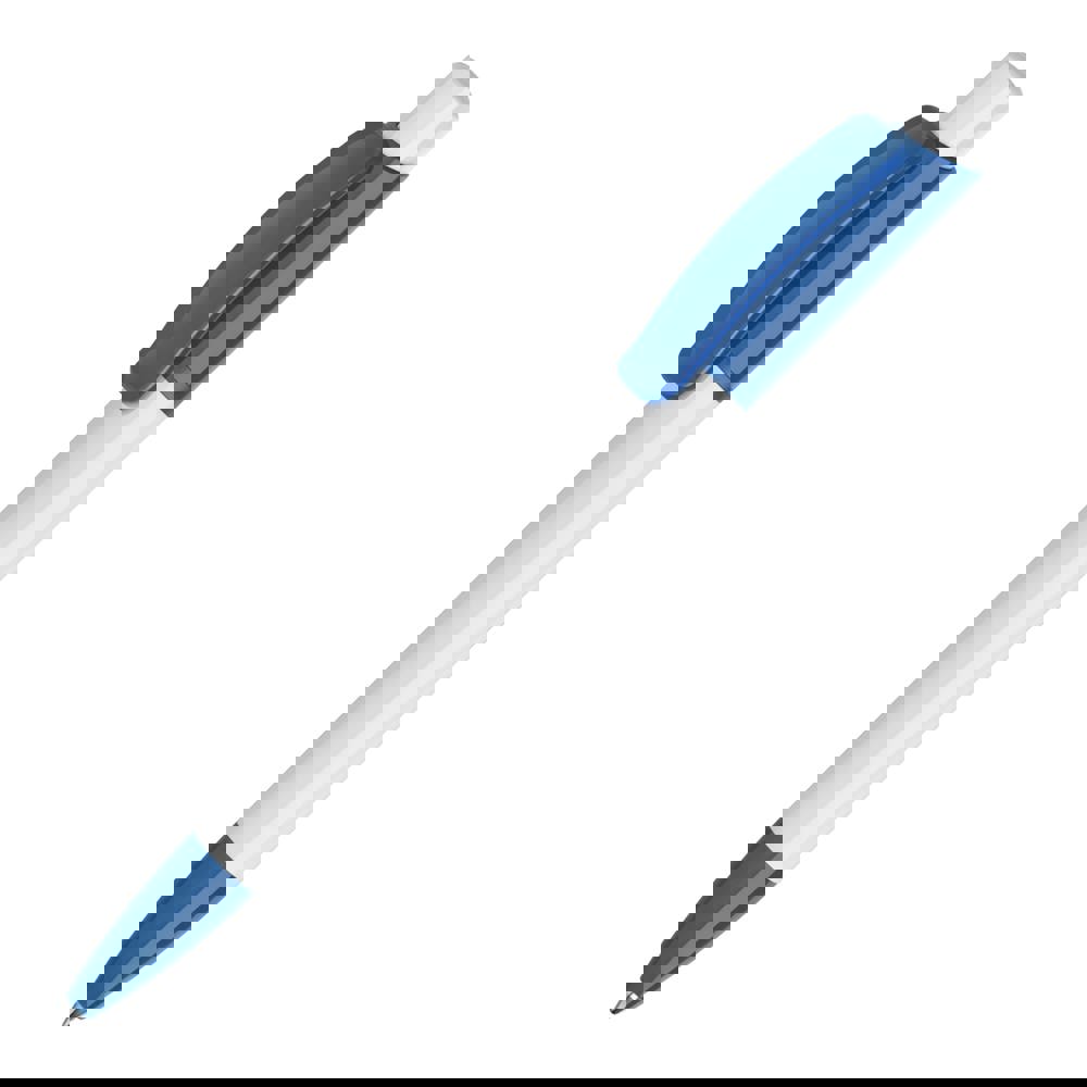 Ball pen Kamal hardcolour - White / Blue