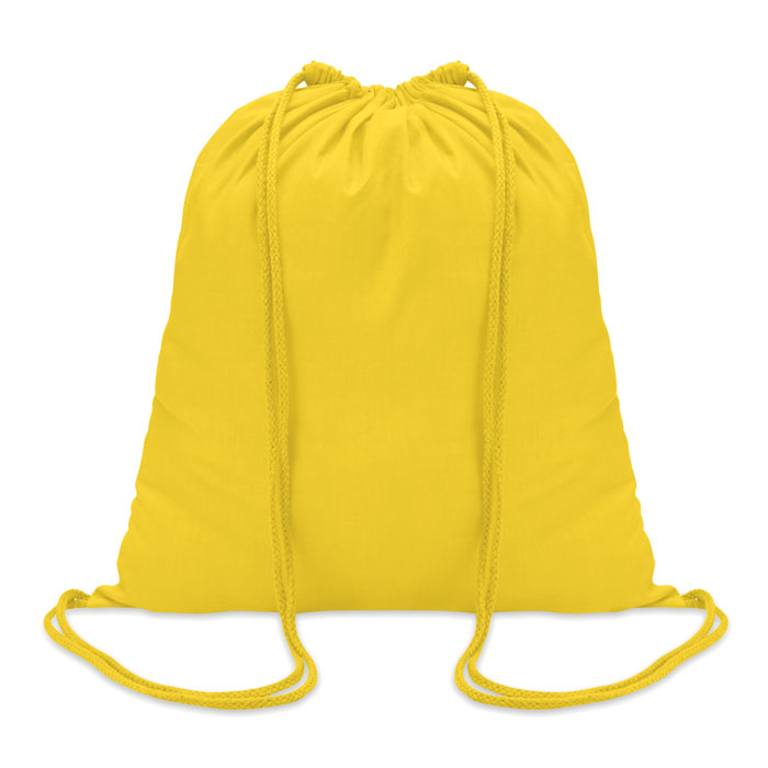 COLORED - 100gr/m² cotton drawstring bag - Yellow