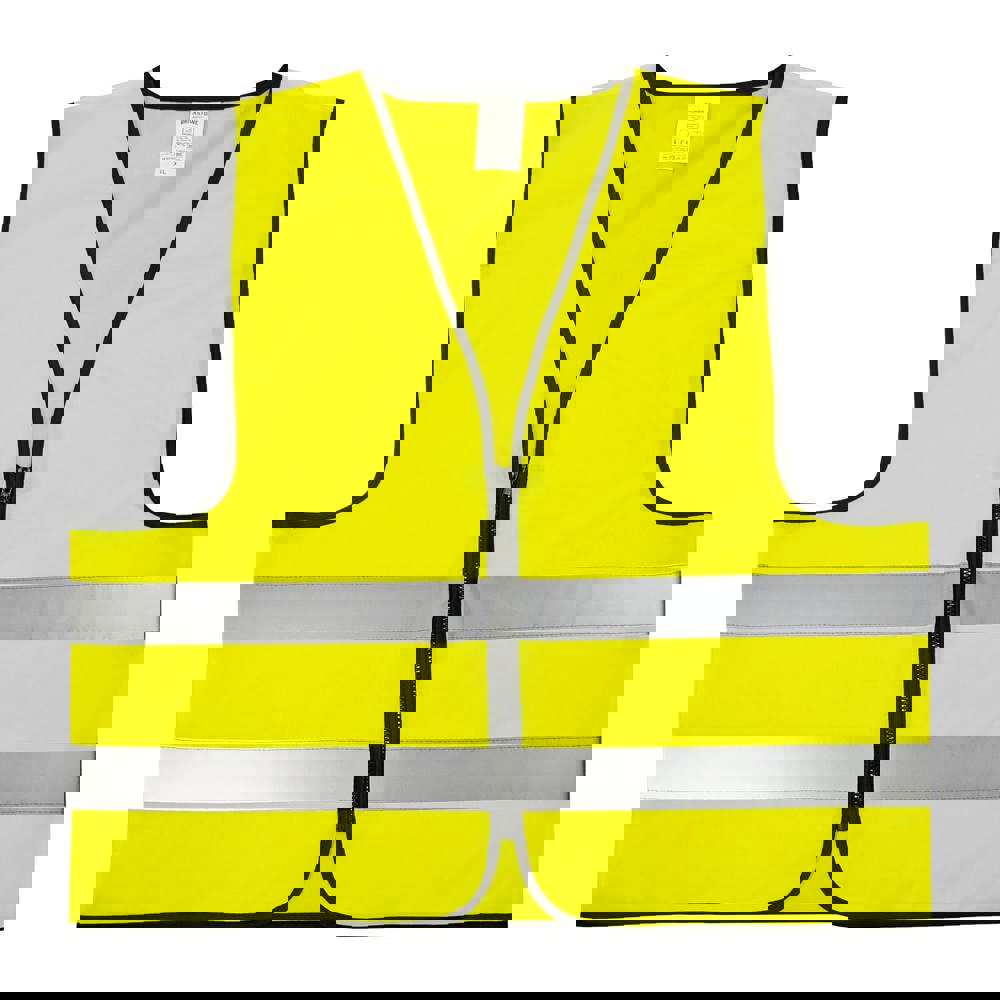 Safety jacket with zipper - EN 20471