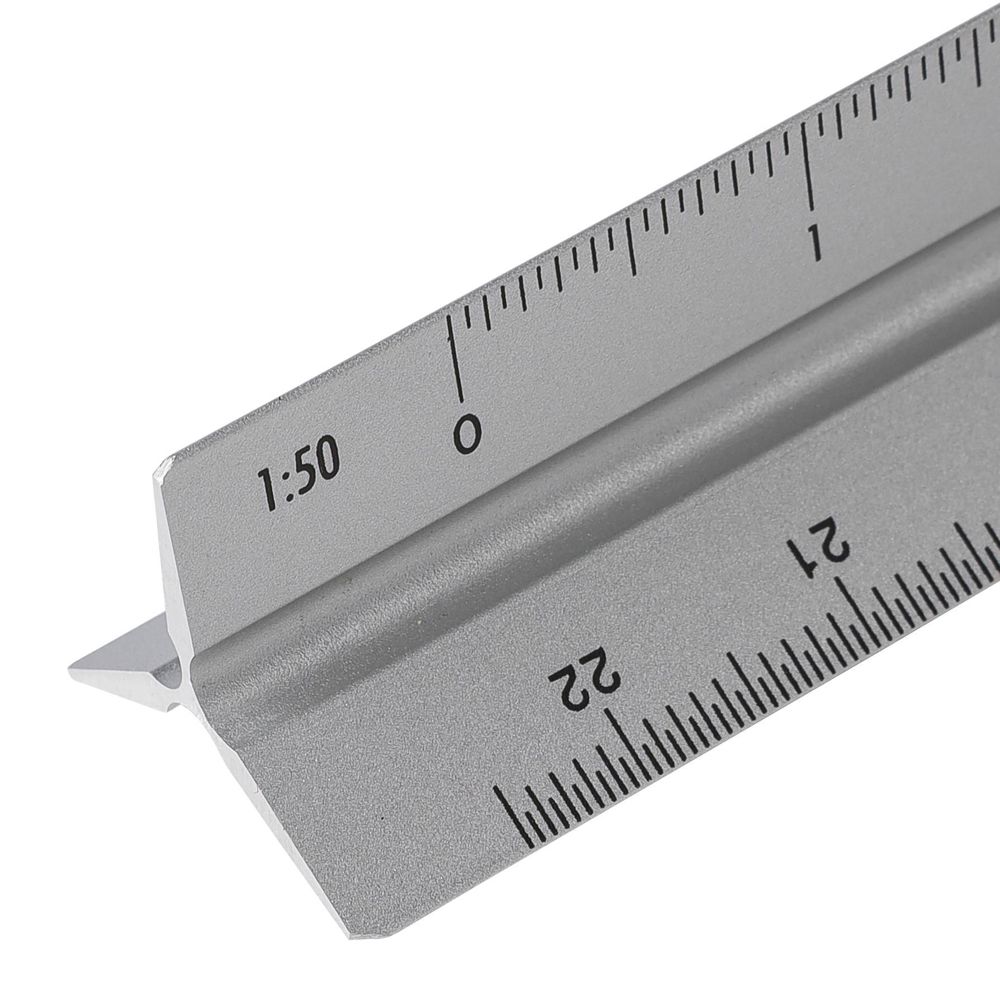 Aluminium-Dreiecklineal 30 cm Tavi