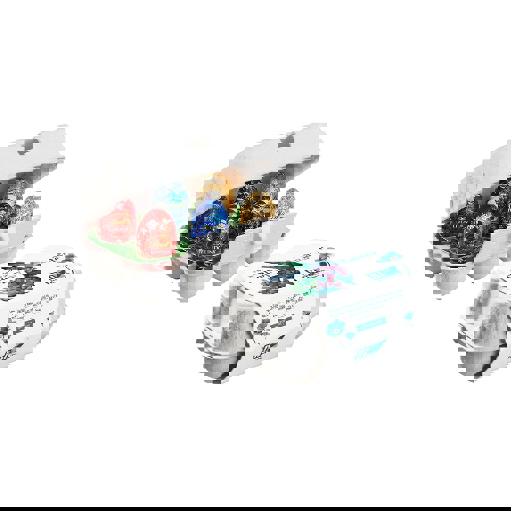 6-pack egg box with Lindt eggs