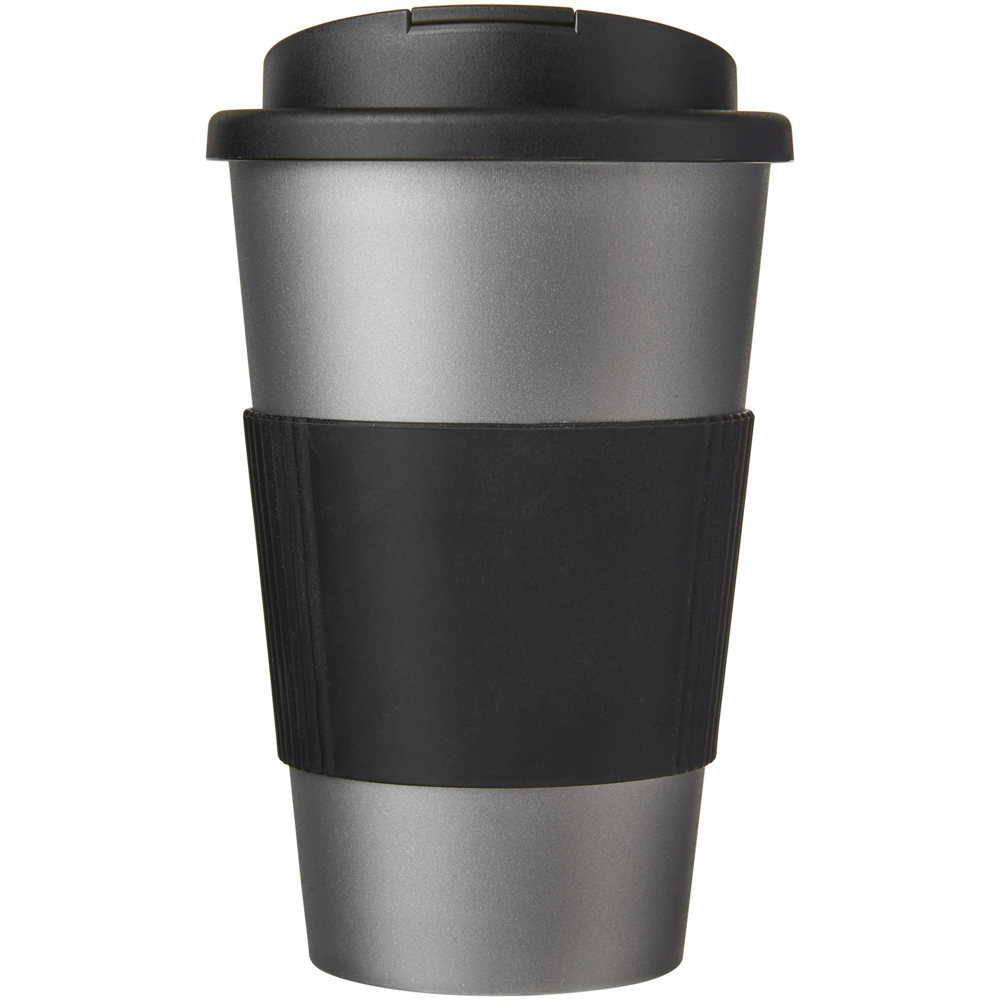 Americano® 350 ml tumbler with grip & spill-proof lid