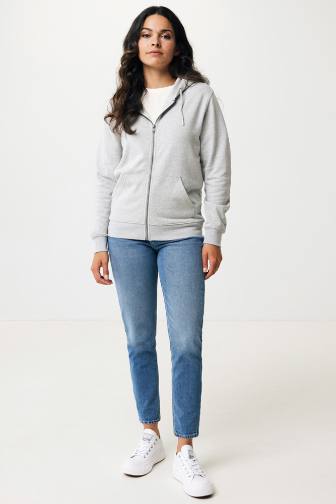 IQONIQ Abisko recycled cotton zip through hoodie