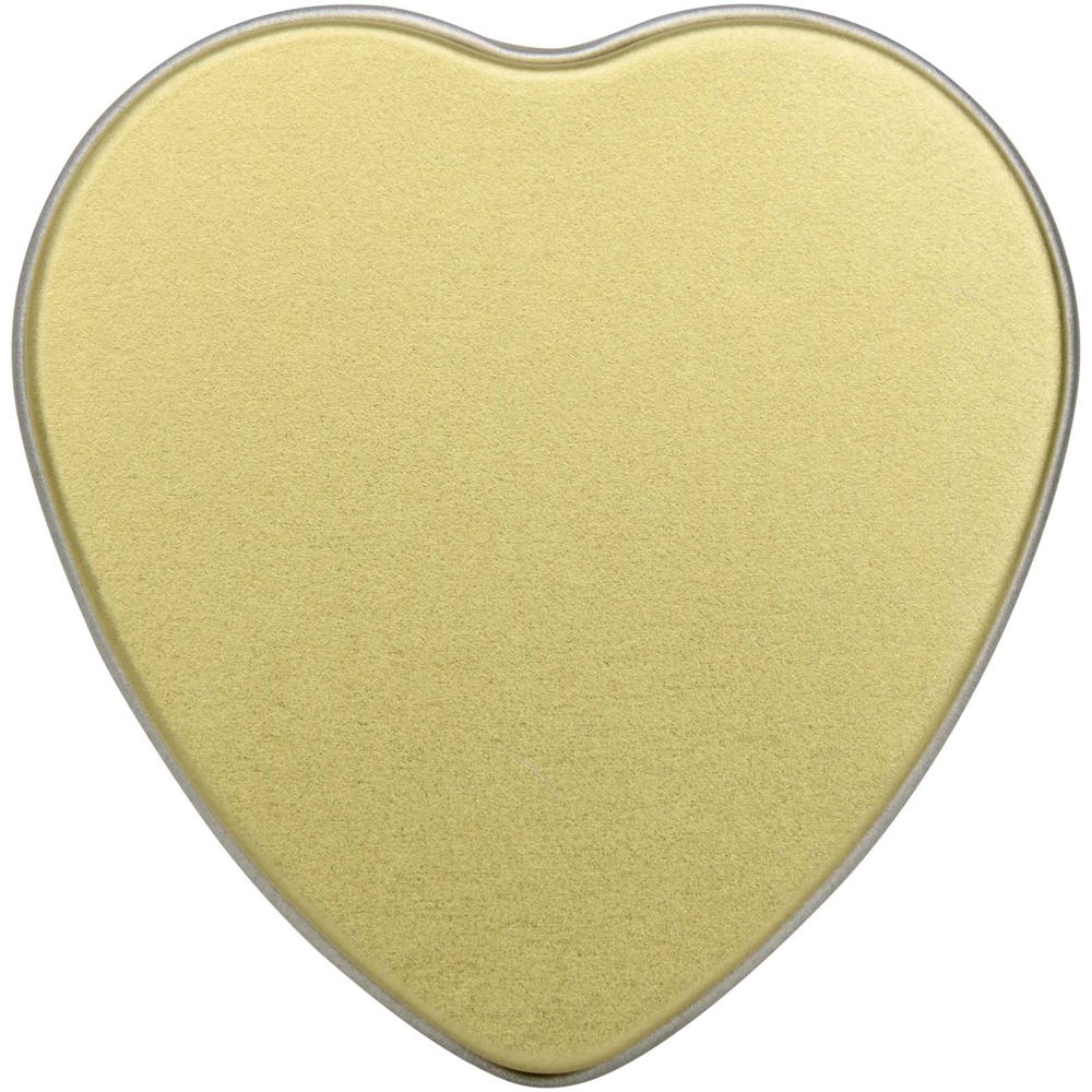 Blissful Herzförmige Zinnkerze mit Vanille Duft