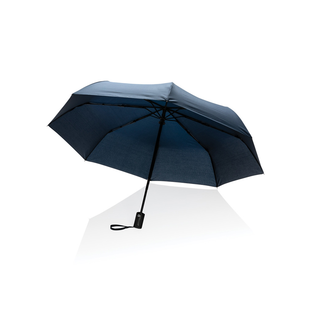 21" Impact AWARE™ RPET 190T auto open/close umbrella - navy (± PMS 539)