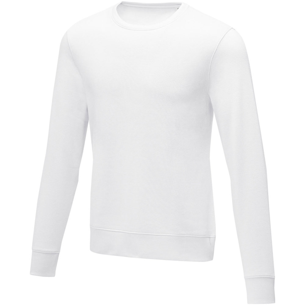 Charon heren sweater met crewneck - Wit