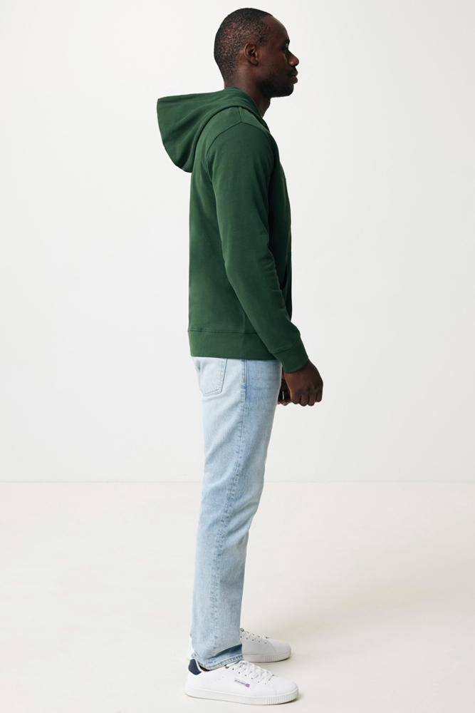 IQONIQ Abisko recycled cotton zip through hoodie