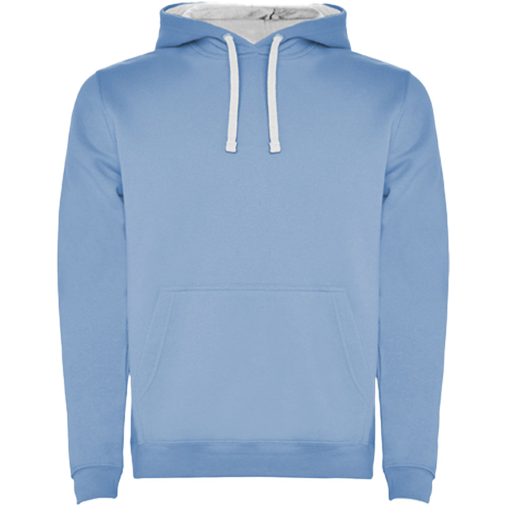 Urban Kapuzenpullover für Herren - himmelblau, weiss