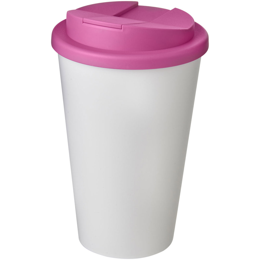 Americano® 350 ml tumbler with spill-proof lid - White, Magenta