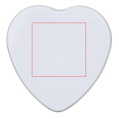 Blissful Herzförmige Zinnkerze mit Vanille Duft