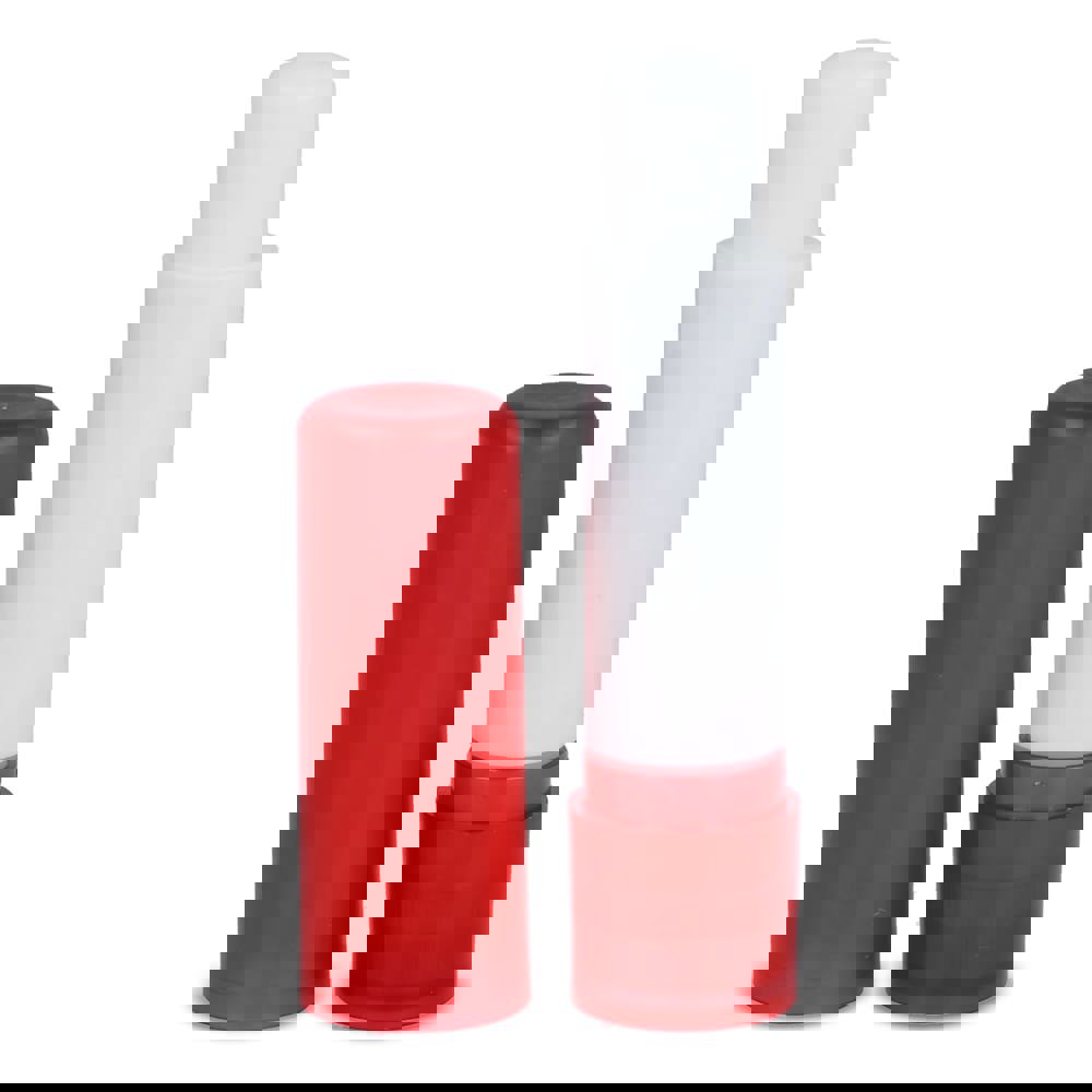 Classic lipbalm stick recycled materials - Ecru / Red