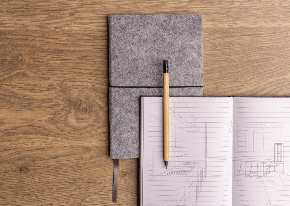 Bambus Infinity-Stift mit Radiergummi