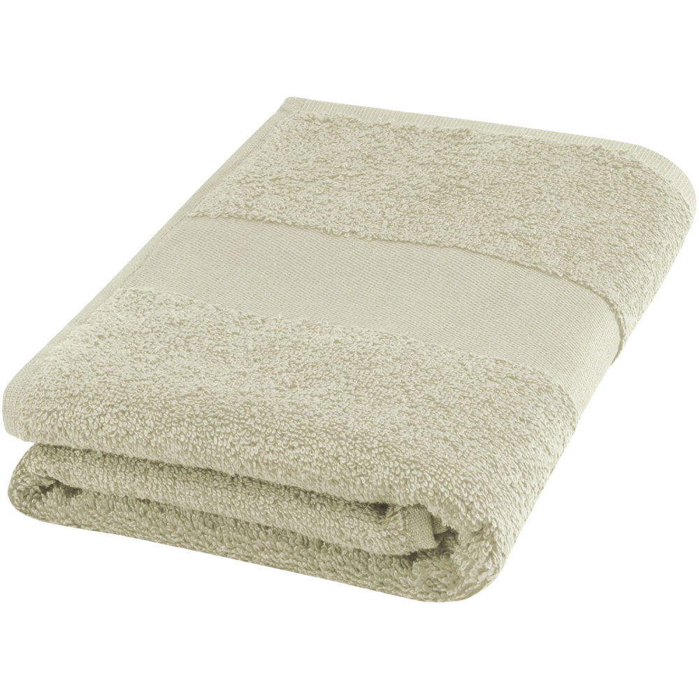 Charlotte 450 g/m² cotton towel 50x100 cm - Light grey